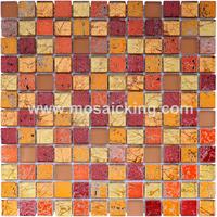 Stone Mosaic Bathroom Tiles Stone Glass Mosaic Tile MS2