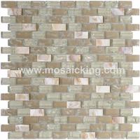 River Shell Mosaic Tiles Mother Of Pearl Backsplash Glass Mosaic BL1