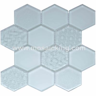 Glass Mosaic Bathroom Tiles Waterjet China  Mosaic Tile GM4